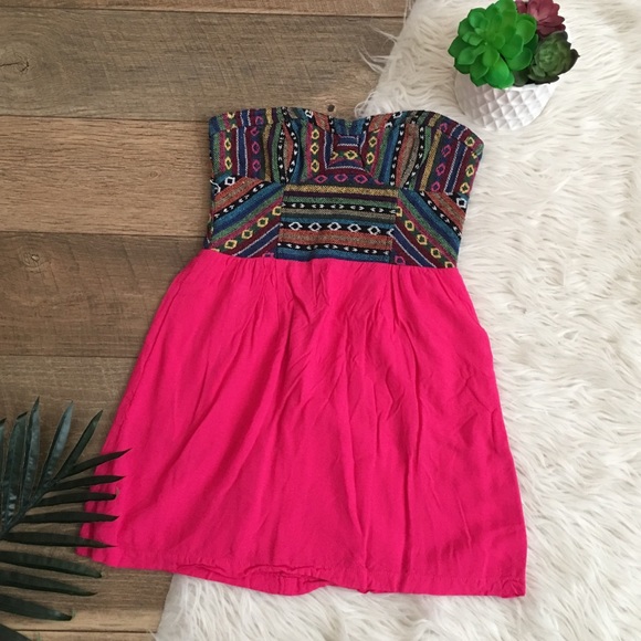 Starring at stars tribal aztec pink fuchsia mini - Picture 2 of 8